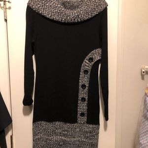 Venus Button Front Sweater Dress
